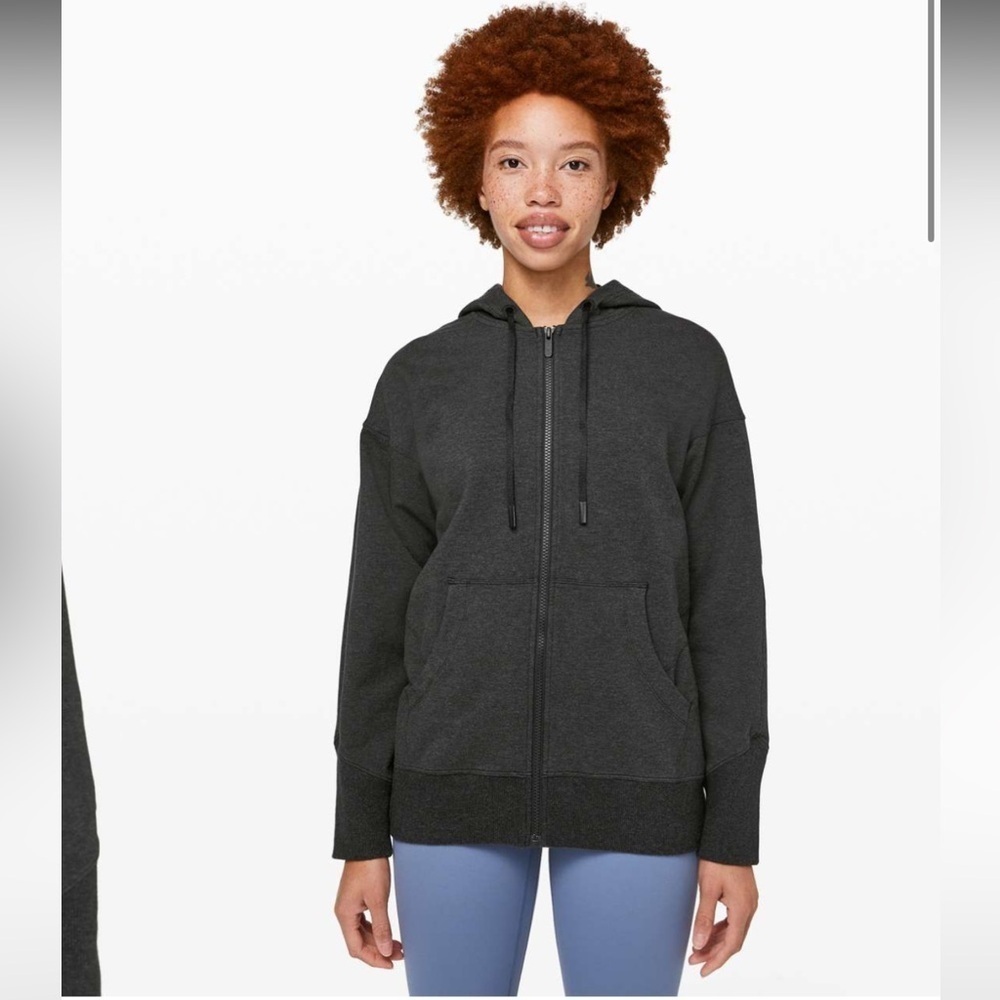 Lululemon Ready to Roll Hoodie
Heathered Black size 8